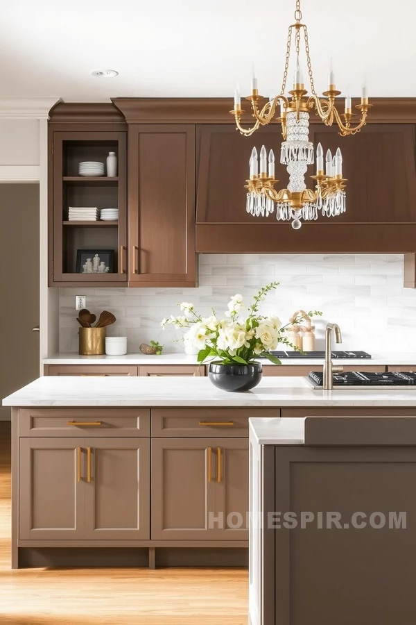 Marble Countertops and Silverware Elegance