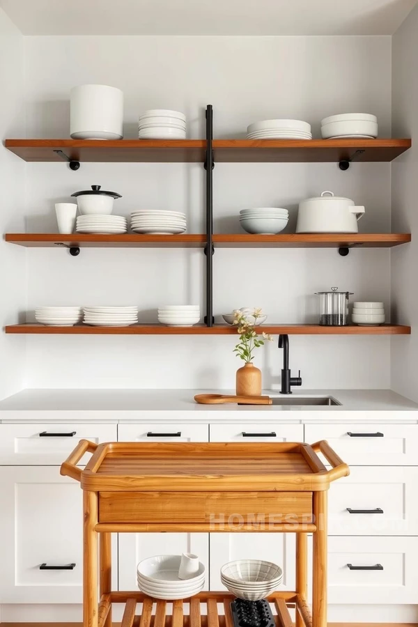 Matte Black Hardware in Zen Kitchen