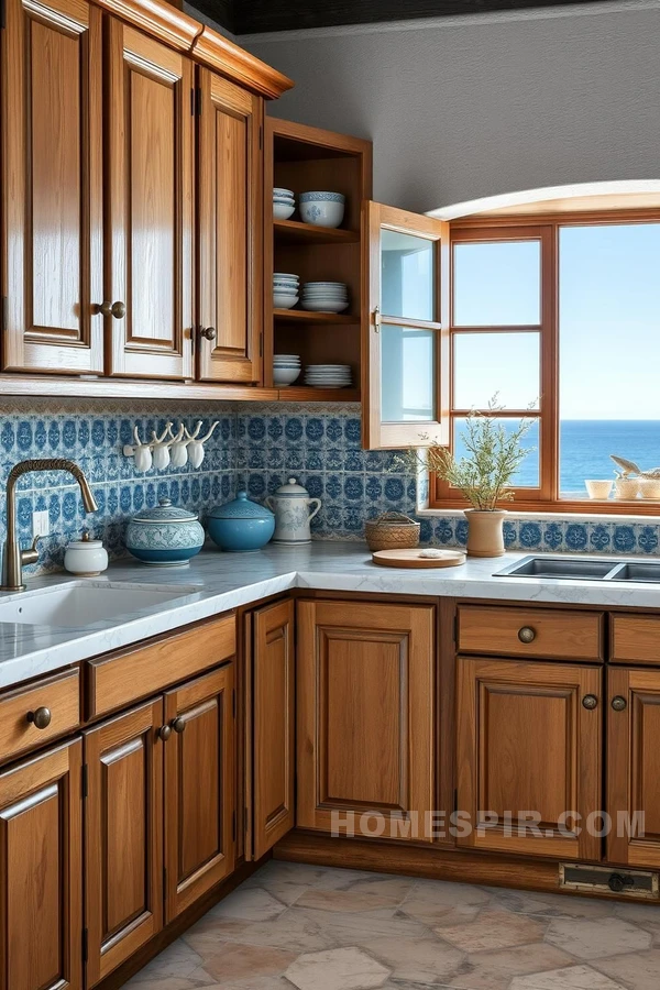 Mediterranean Coast-Inspired Kitchen Design