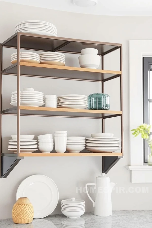 Metal Wood Shelving Design