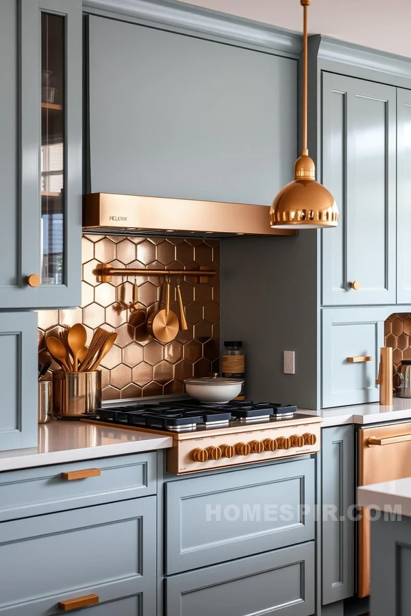 Metallic Accents in Urban Modern Kitchens