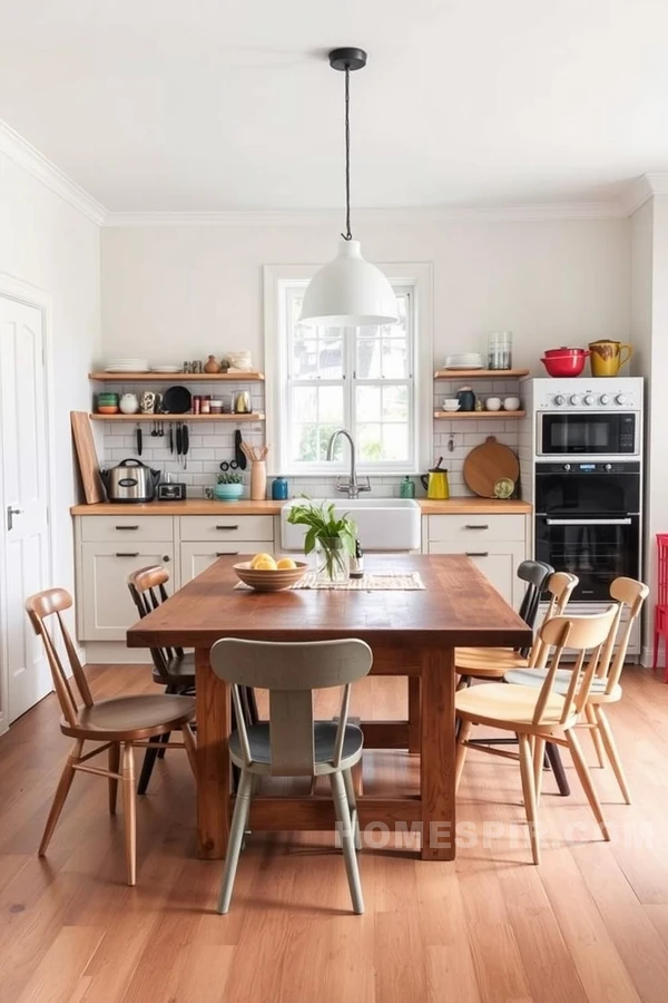 Minimalist and Vintage Fusion in Scandinavian Kitchen