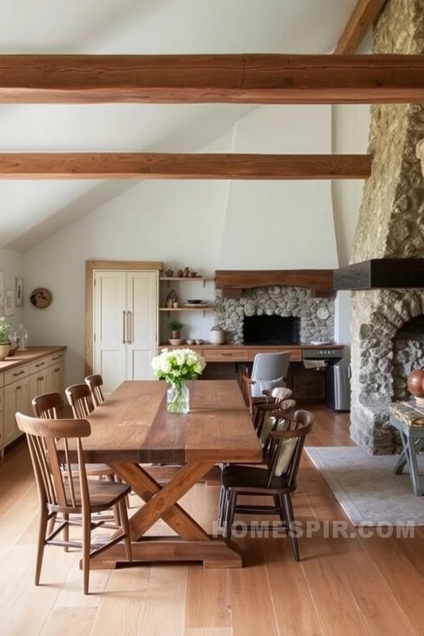 Minimalist Cottage Kitchen With Reclaimed Wood