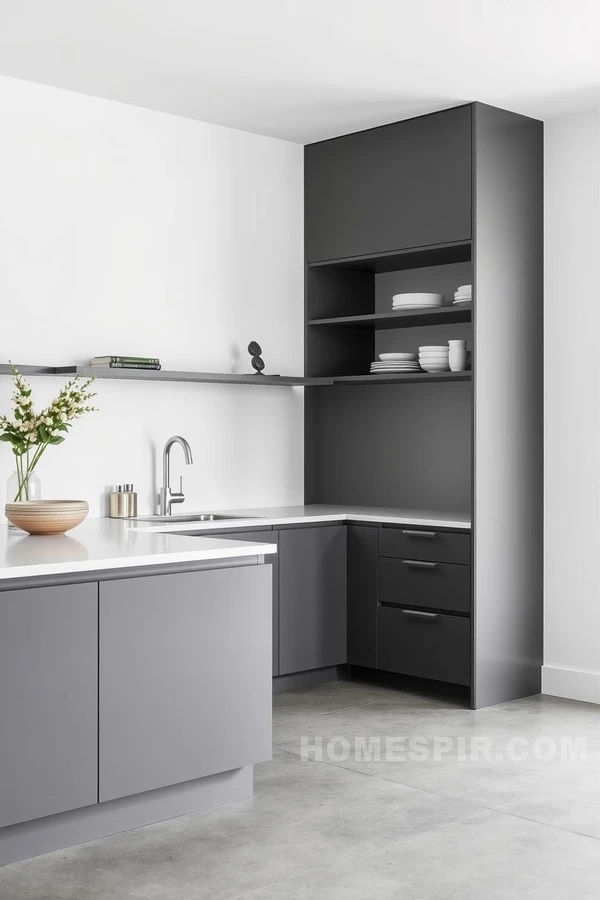 Minimalist Urban Kitchen with Stylish Simplicity