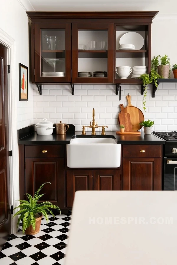 Minimalist Victorian Kitchen with Glossy Cabinets