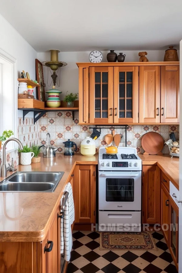 Mix Of Modern And Vintage Cottage Kitchen Design