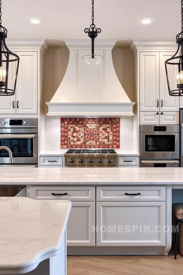 Modern Appliances in Classic Tuscan Kitchen