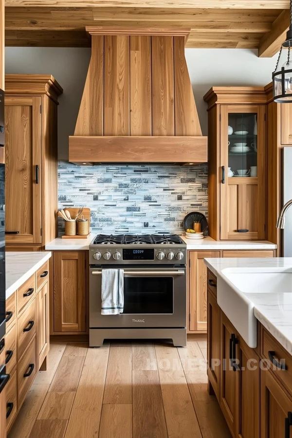 Modern Concrete and Vintage Copper in Rustic Kitchen