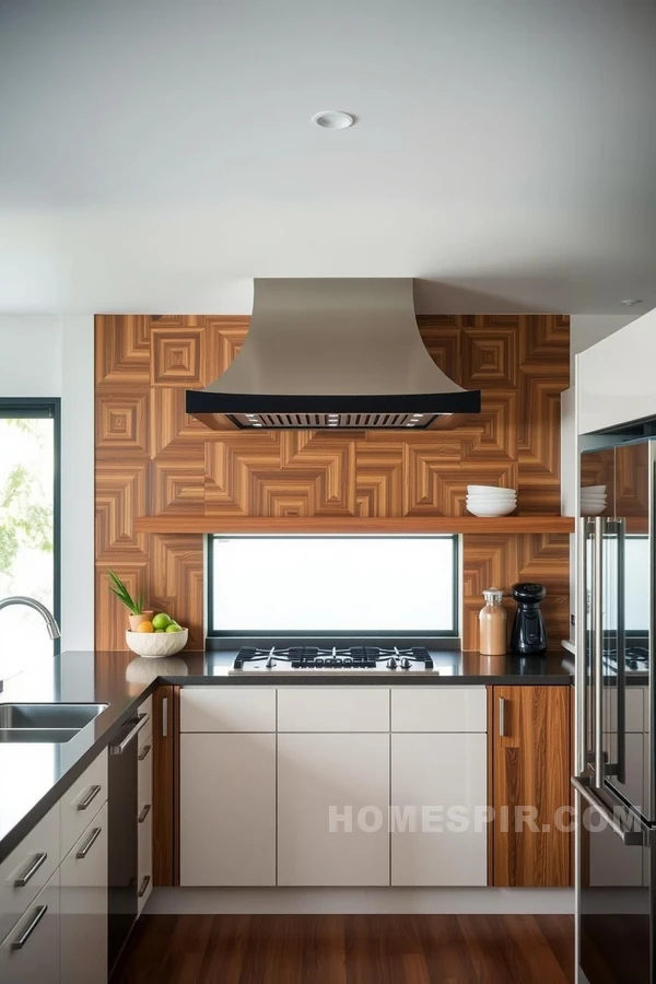 Modern Kitchen Design with Pagoda Influence