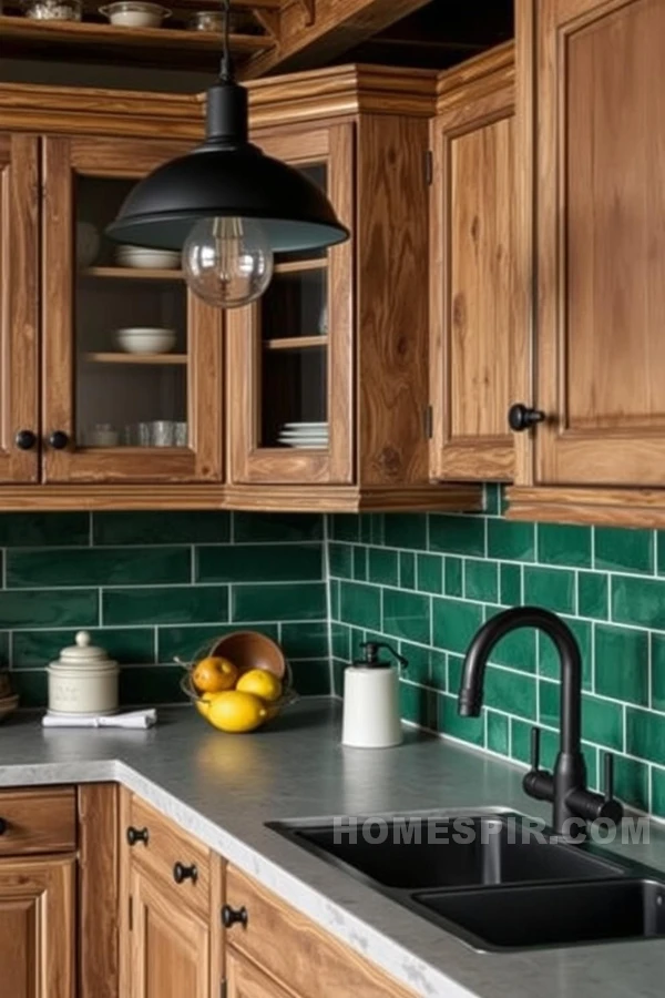 Modern Rustic Kitchen with Stainless Steel Elegance