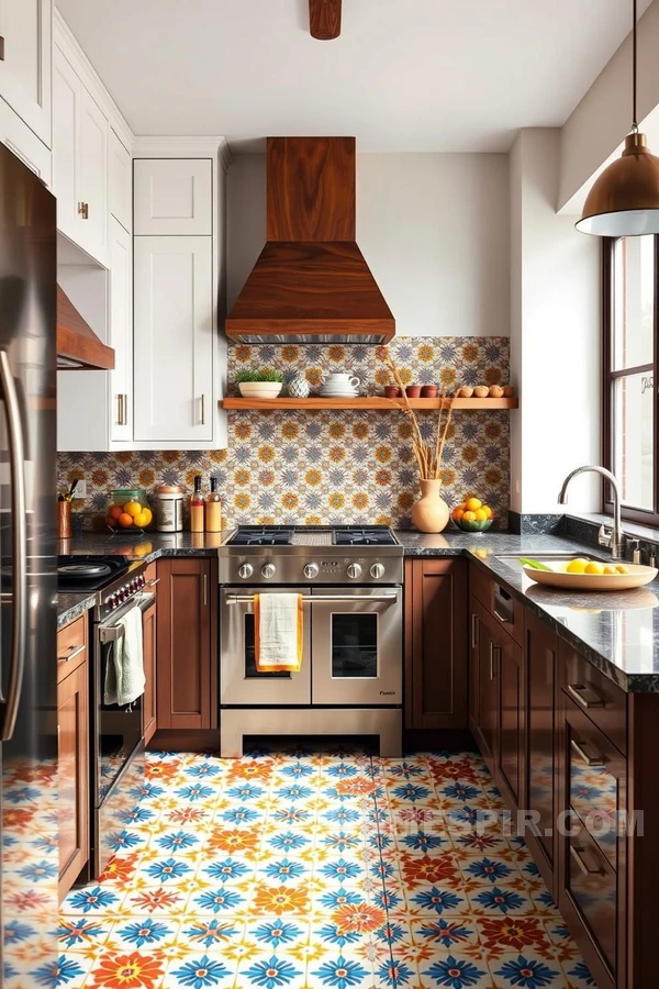 Modern Southwest Kitchen With Talavera Flair