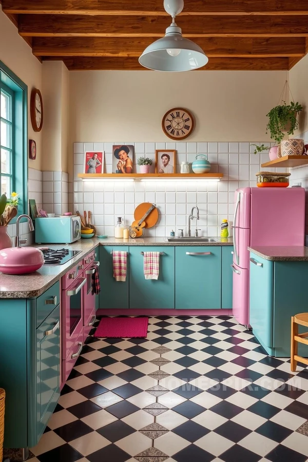 Modern Twist on Retro Chic Kitchen Style