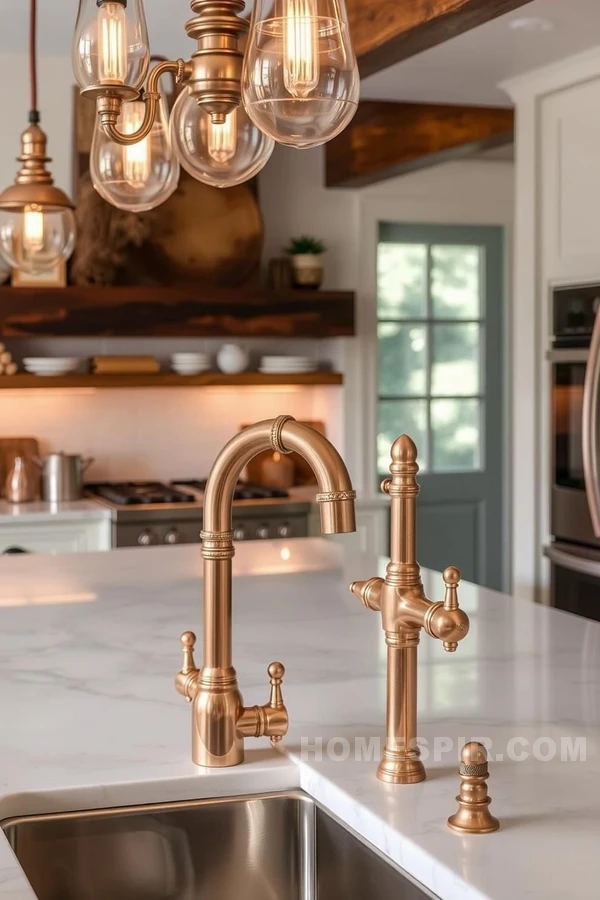 Modern Vintage Charm with Copper Elements