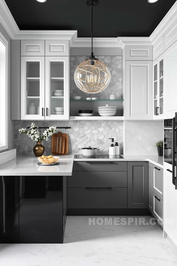 Monochrome Chic Kitchen Design