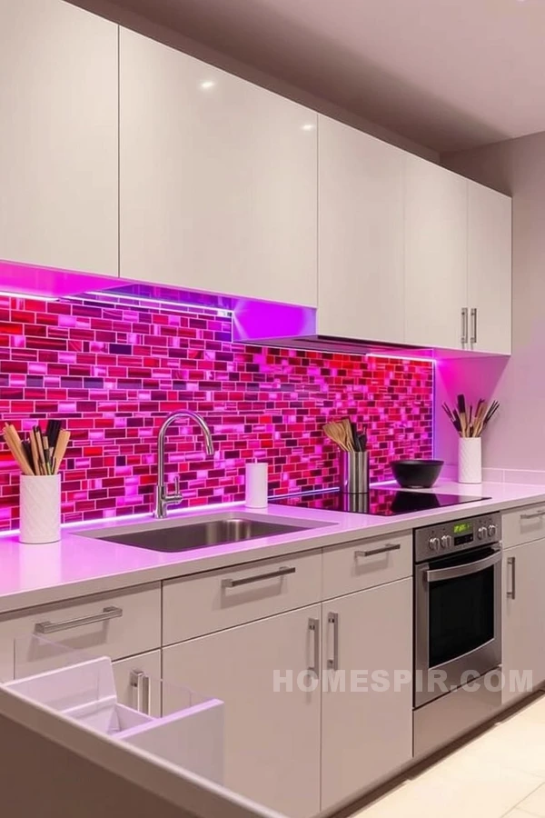 Mood-Responsive Interactive Kitchen Backsplash