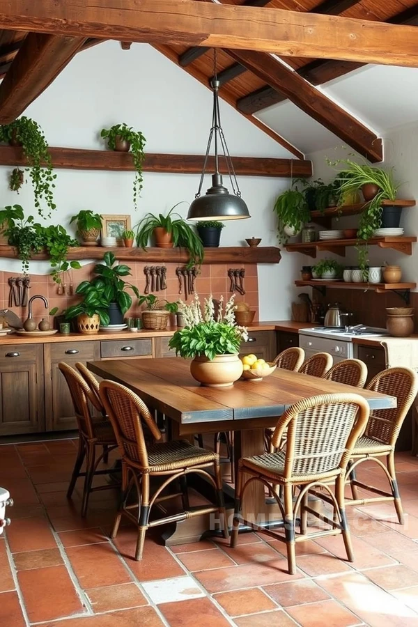 Natural Kitchen Vibes with Earthy Tones