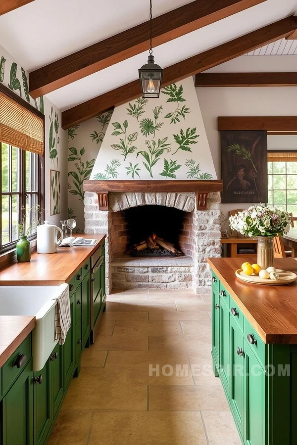 Natural Light-Filled Colonial Kitchen