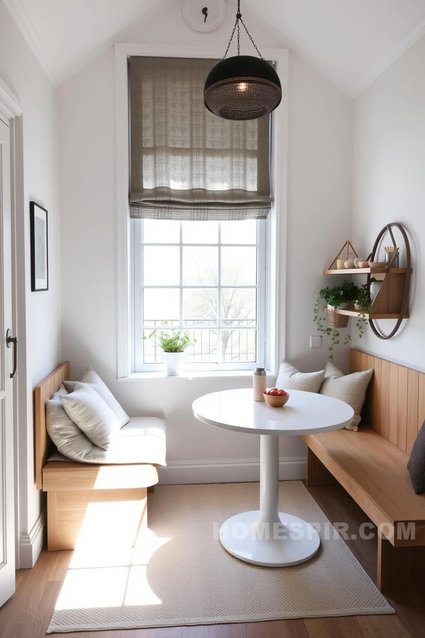 Natural Light in Chic Scandinavian Breakfast Area