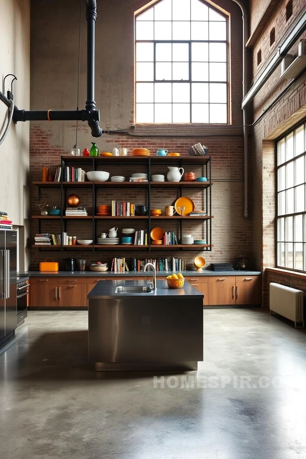 Natural Light Urban Industrial Kitchen