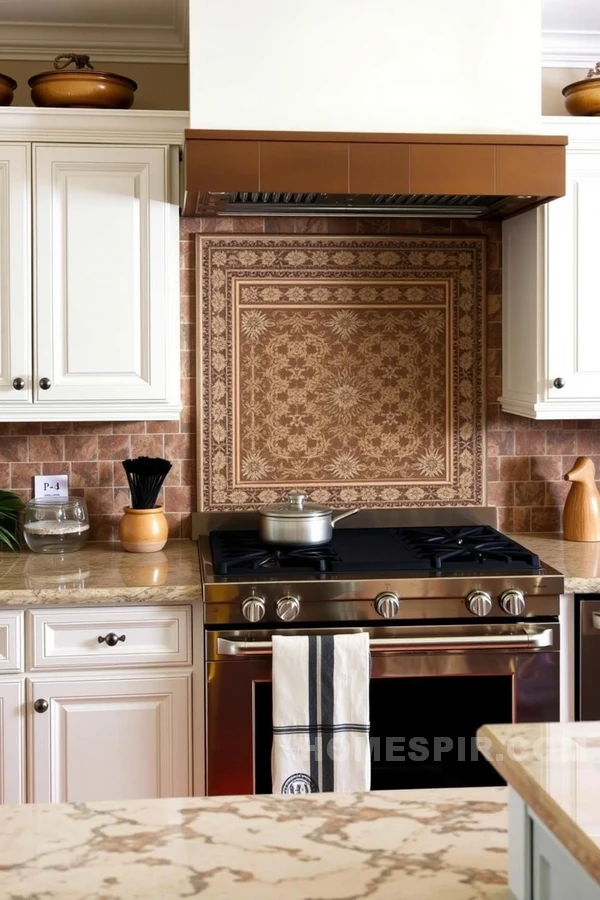 Natural Stone Backsplash Adds Depth