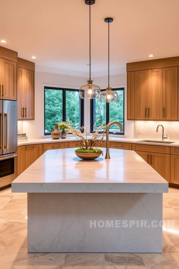 Natural Stone Zen Kitchen Island