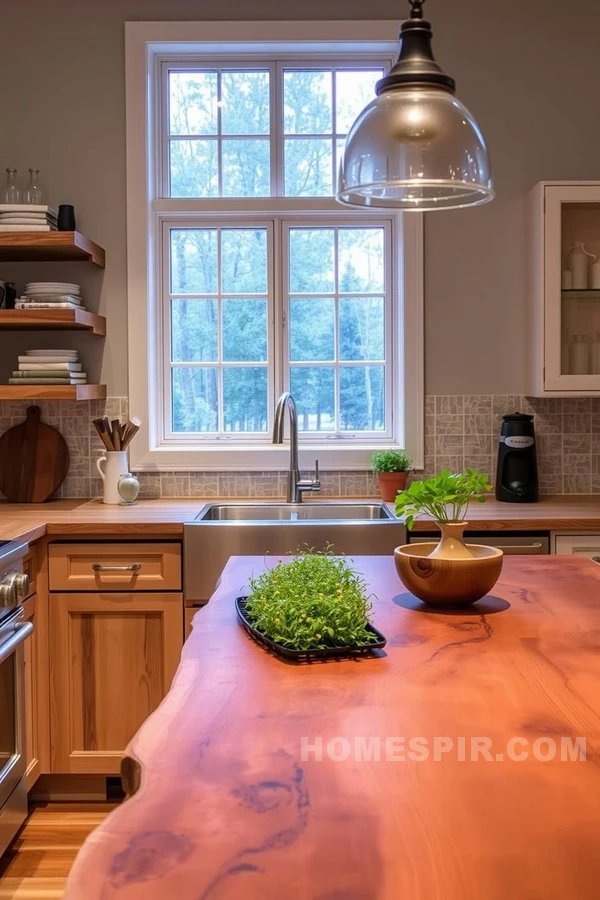 Natural Touches in a Modern Transitional Kitchen