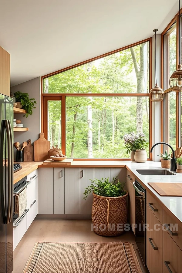 Nature-Infused Rustic Kitchen Beauty