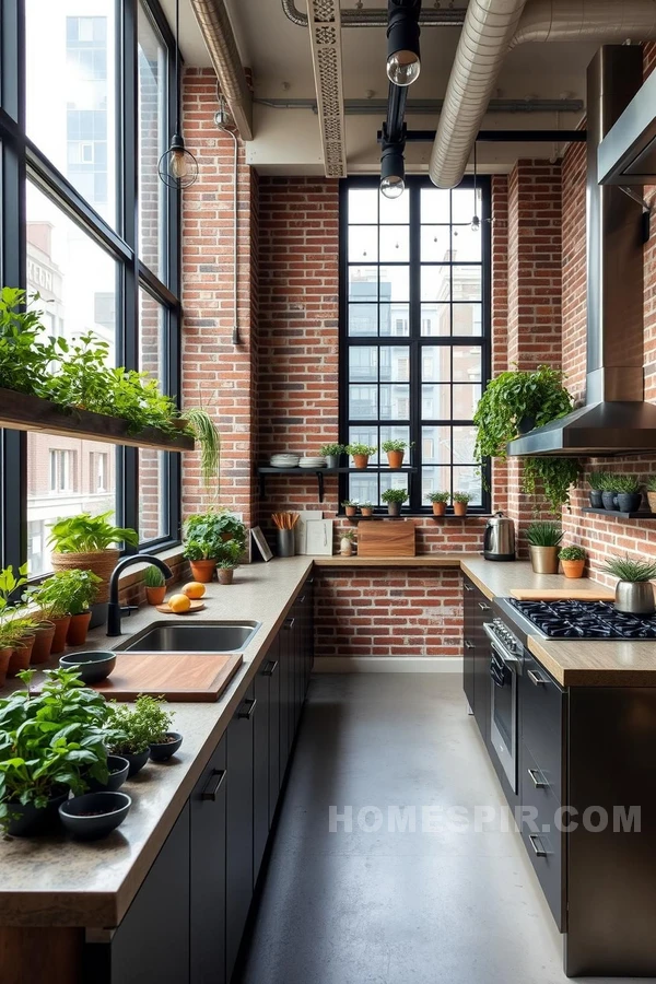 Nature Infused Urban Kitchen Design