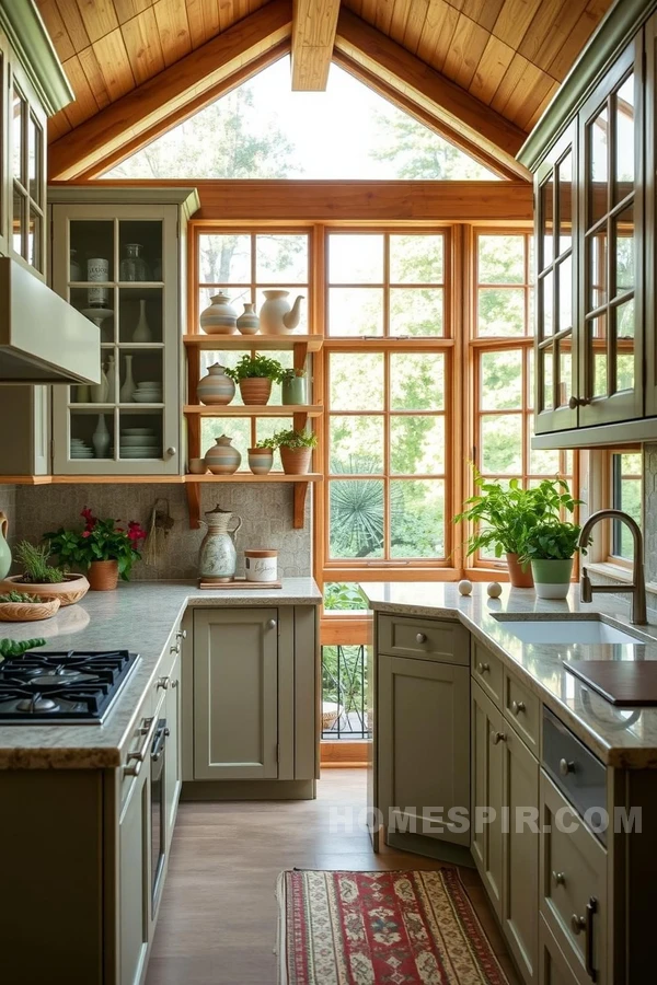 Nature Inspired Earth Tone Kitchen Design