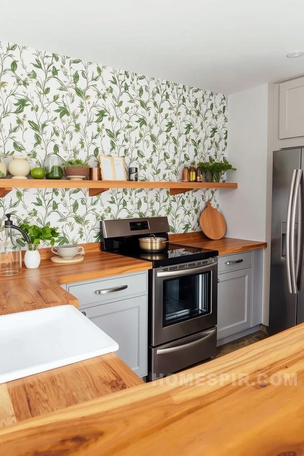 Nature-Inspired Transitional Kitchen