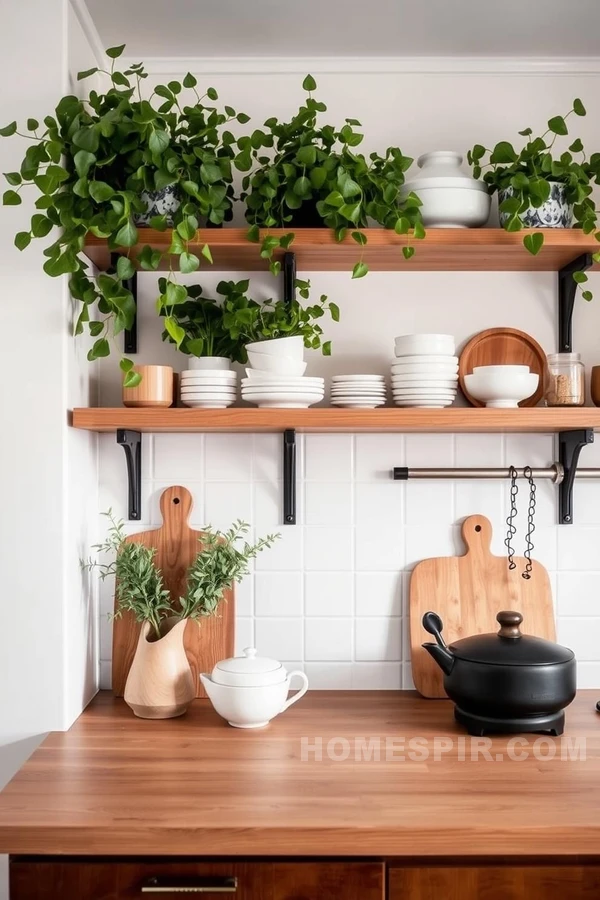 Nature-Inspired Wooden Shelving Nordic Style