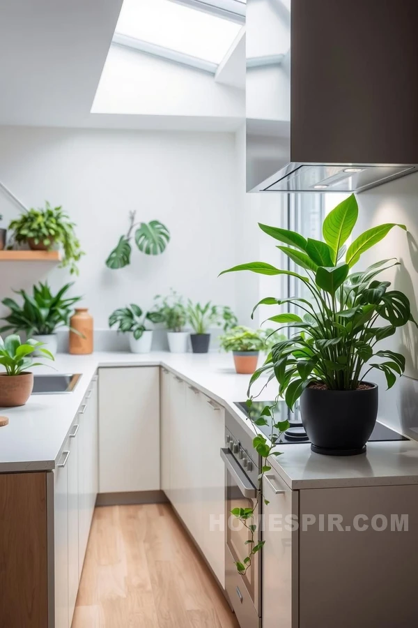 Nature Inspired Zen Kitchen Greenery