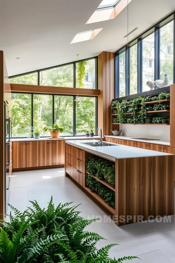 Nature Meets Urban in Light-Filled Modern Kitchen