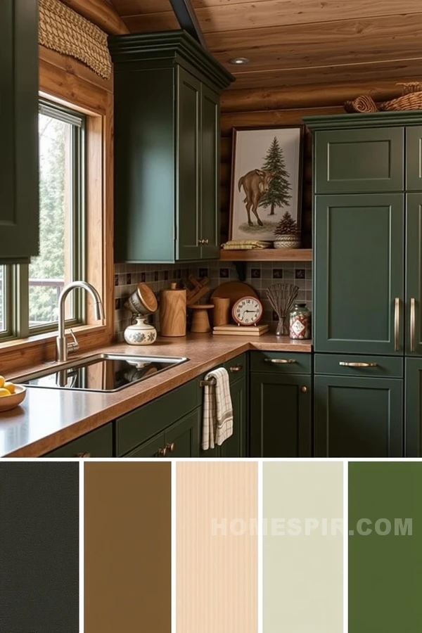 Nature's Hues in Rustic Kitchen Decor