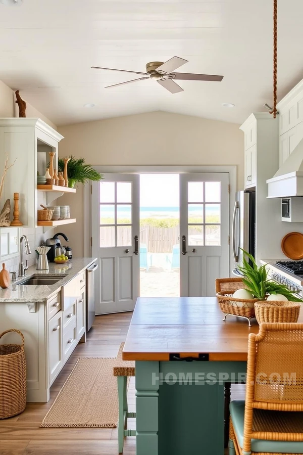 Nautical Inspired Tropical Kitchen