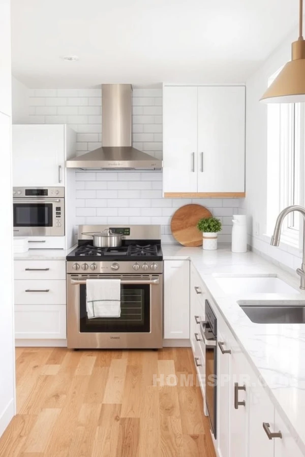 Neutral Tone Simplicity in Artisan Kitchen