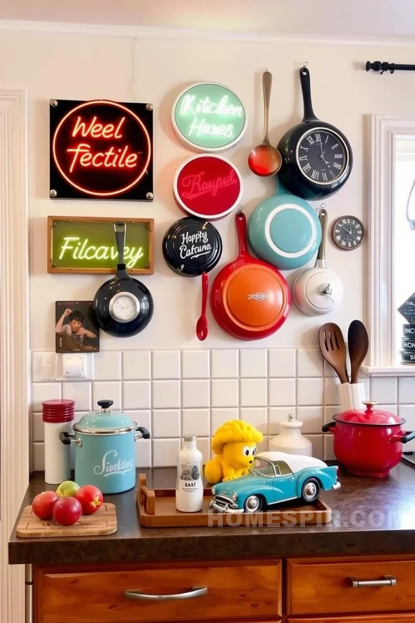 Nostalgic and Fun Retro Decor Kitchen