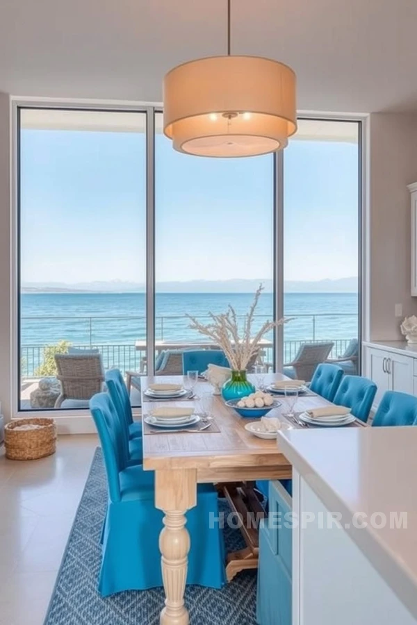 Ocean Inspired Tranquil Dining Space