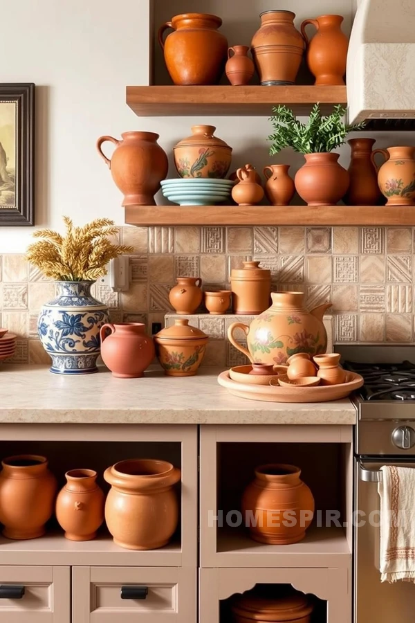 Ochre and Sienna Pottery in Tuscan Design