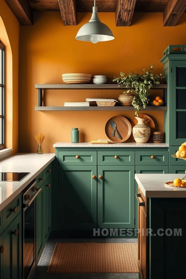 Olive and Sienna Tones in Kitchen Design