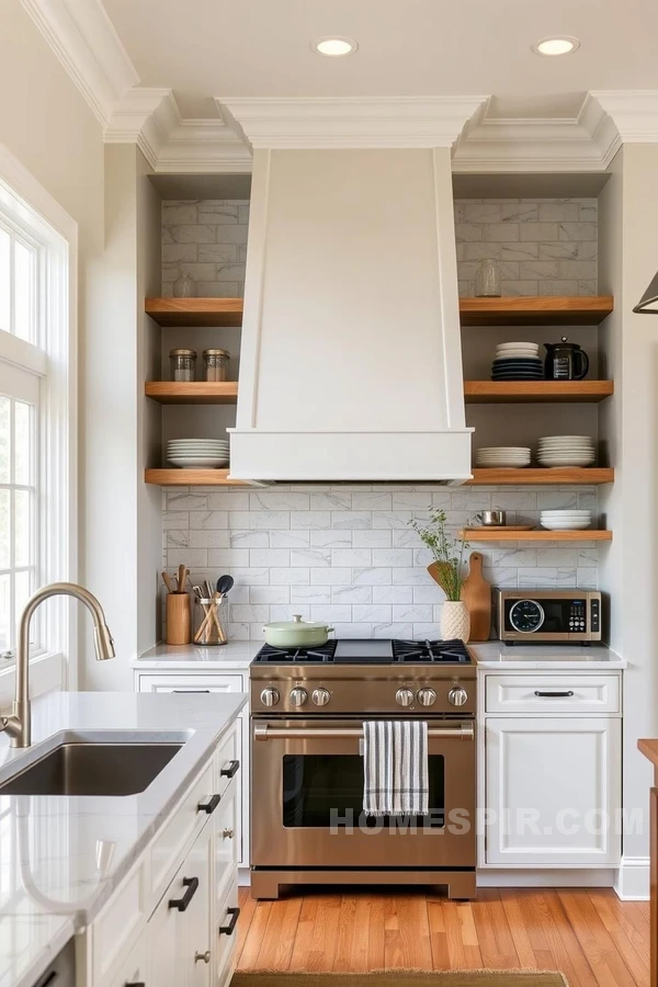 Open Shelving in Colonial Design