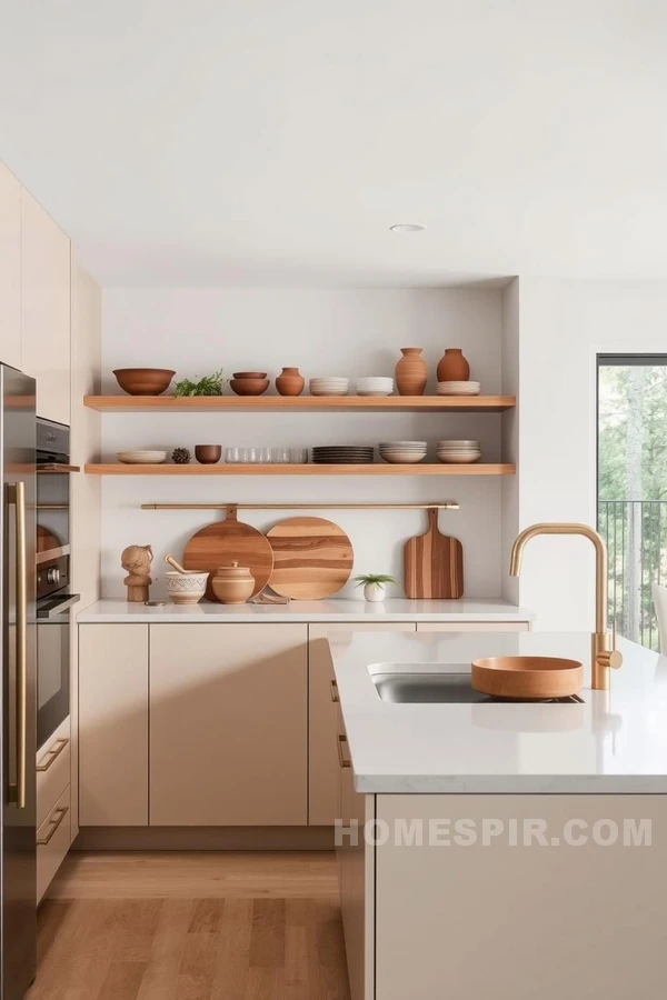 Open Shelving in Understated Kitchen