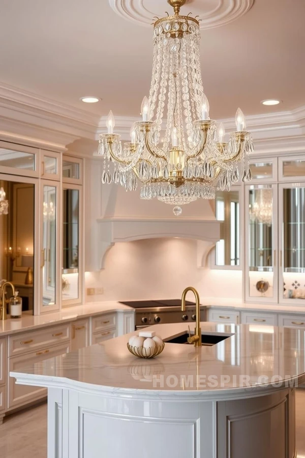 Opulent Atmosphere with Glam Chandelier