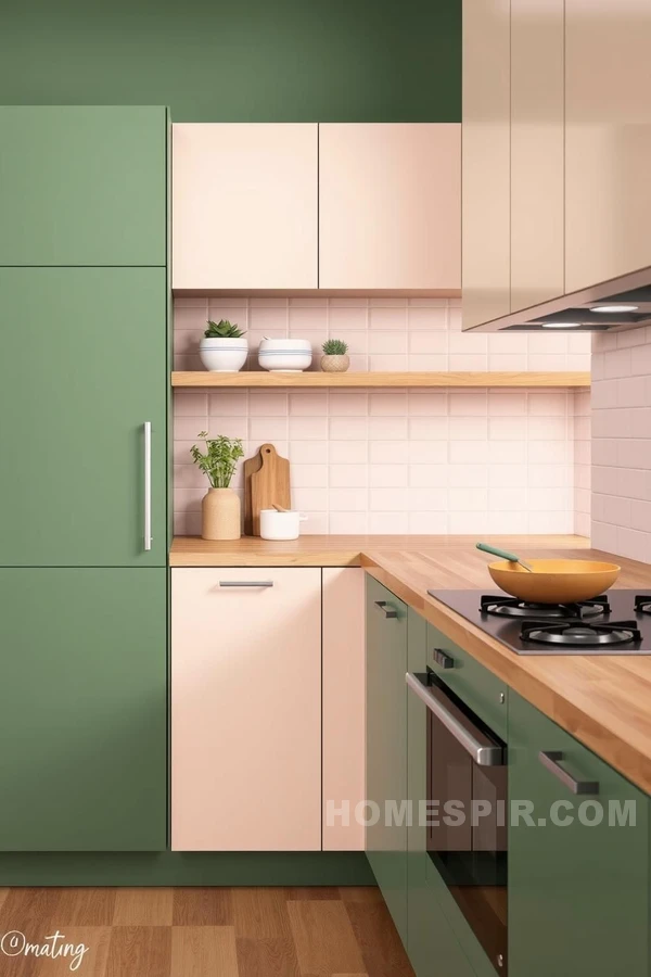 Organic Modern Kitchen in Pastel Harmony