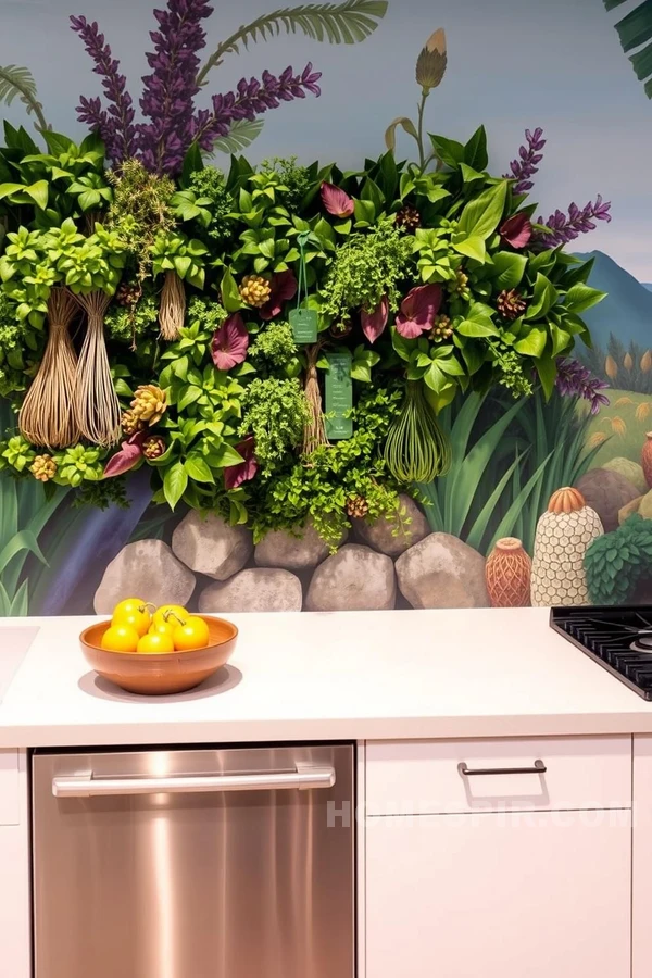 Organic Murals in Kitchen Design