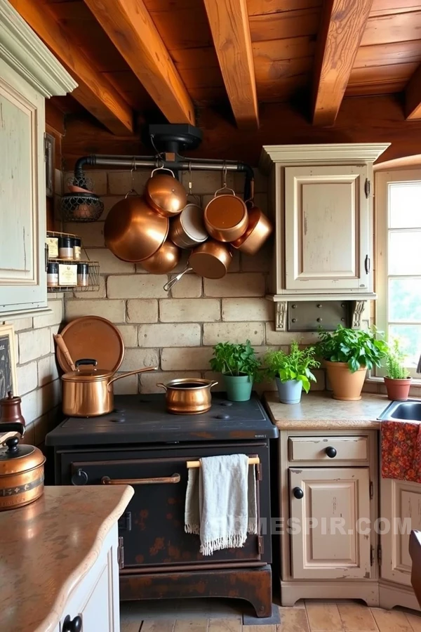 Parisian Kitchen with Rustic Flair