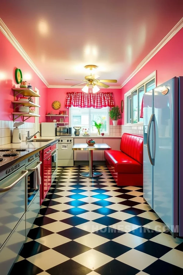 Pastel Pink Retro Kitchen Ideas