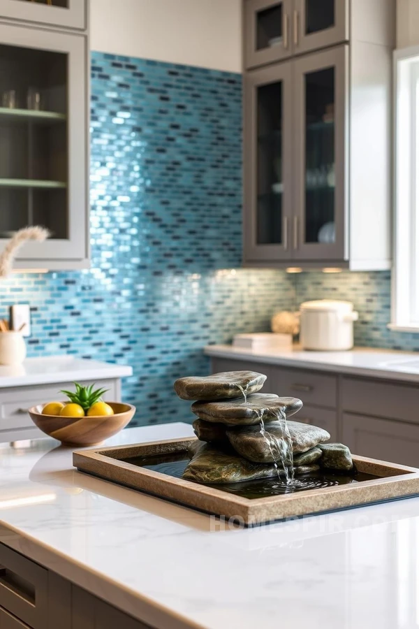 Peaceful Light Gray Zen Cabinetry