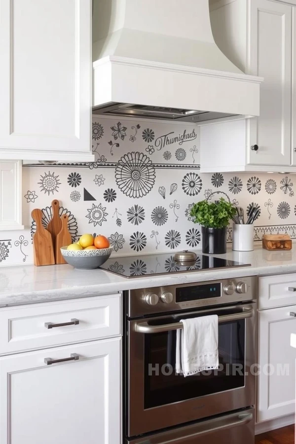 Personal Motifs Enhance Backsplash Design