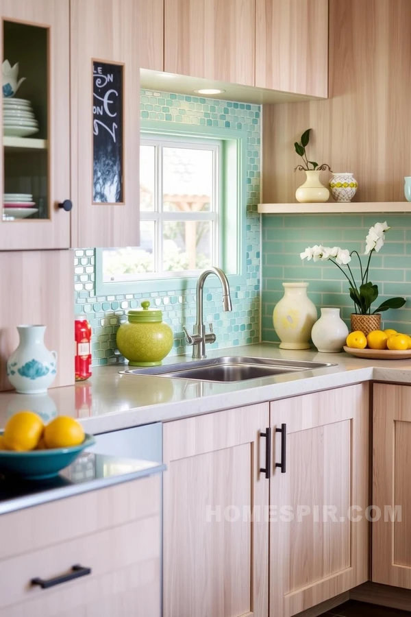 Playful Color Schemes in Zen Kitchen Decor